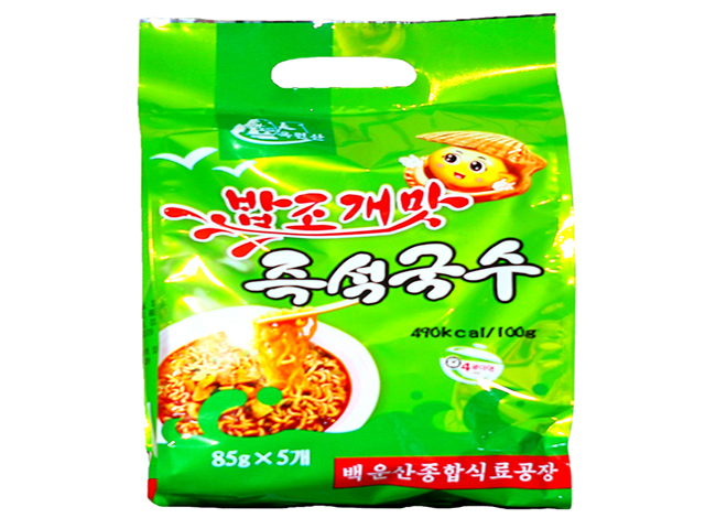 Scallop flavored instant noodles (85g×5 packs/bag)